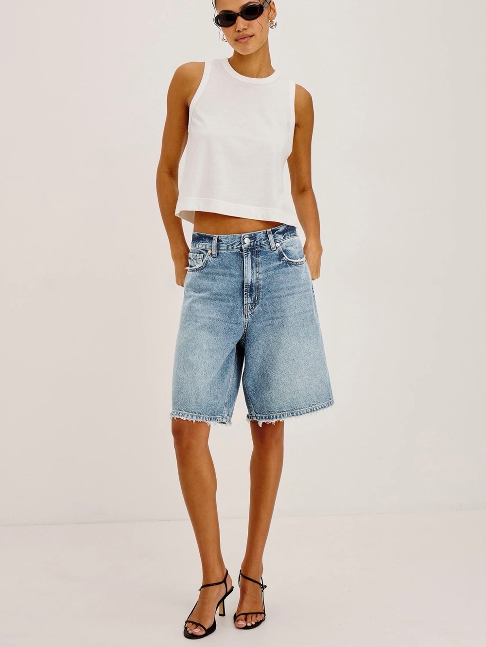 NWT! Rails Denim Agoura Shorts in Stone